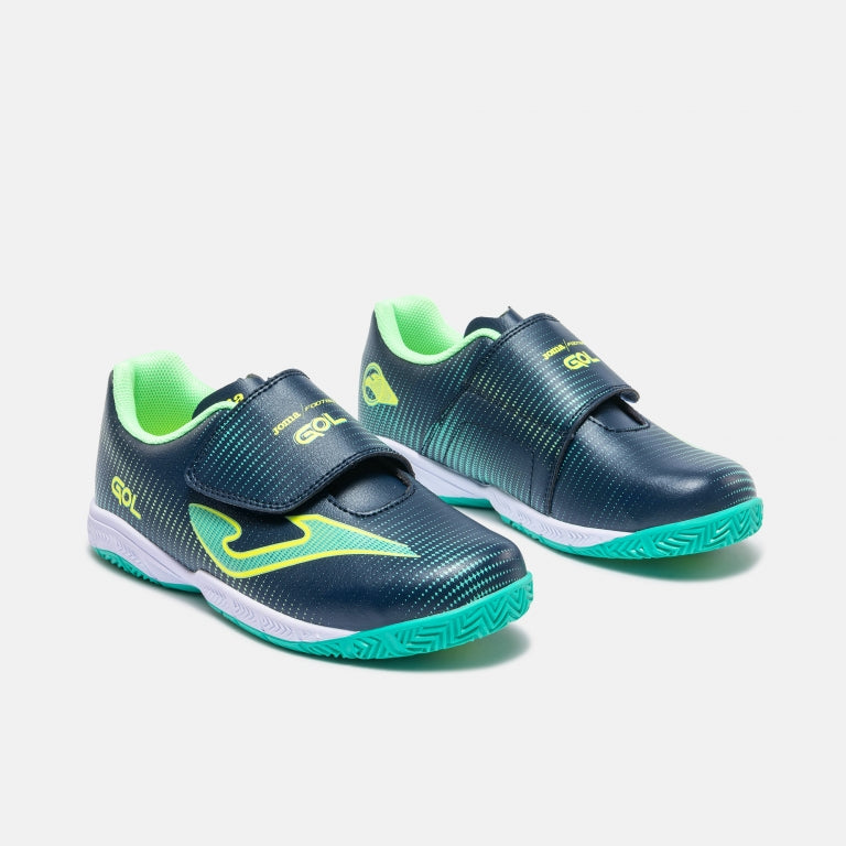 GOL 2703 Navy Green Futsal Shoe - Junior - PREORDER (AVAIL END OF NOV 2026)