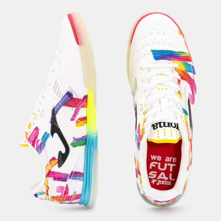 Joma - Tactico Multicolor Futsal Shoe - White/Yellow/Red (Copy)