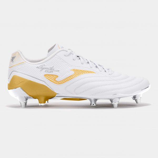 Aguila Cup 2602 Soft Ground Football Boot - White