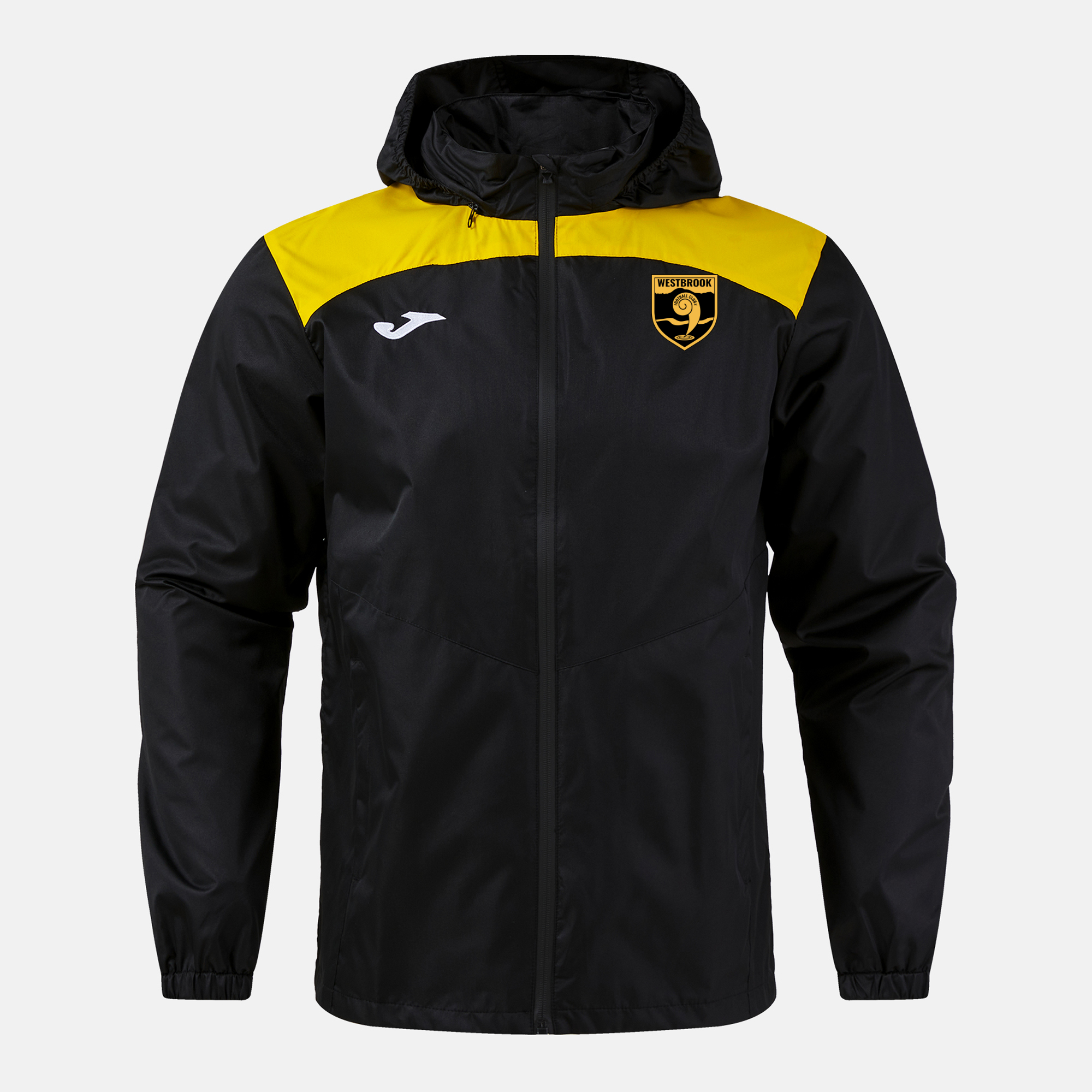 Westbrook Football Club Rainjacket Black/Yellow