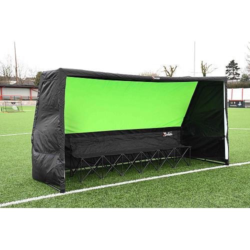 Precision Pro Portable Team Shelter is designed to keep your team covered from the elements on a match day or training.