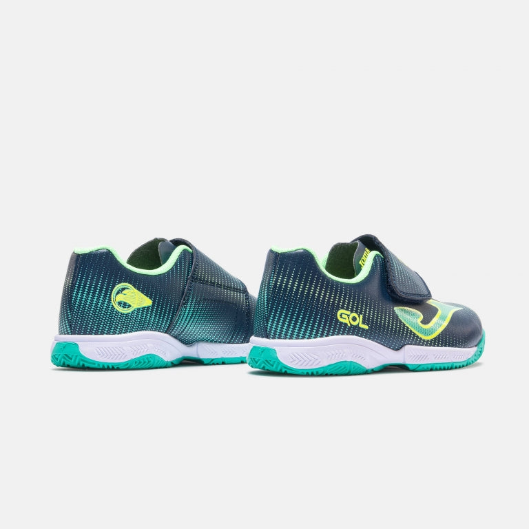 GOL 2703 Navy Green Futsal Shoe - Junior - PREORDER (AVAIL END OF NOV 2026)