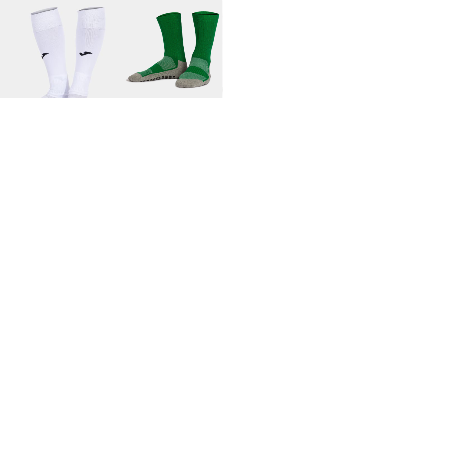Combo Footless/Sleeve Socks & Grip Socks Size Large