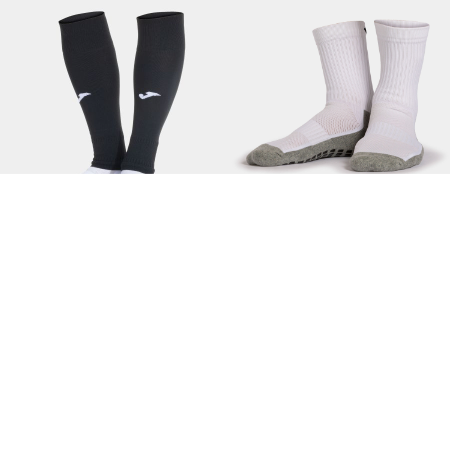 Combo Footless/Sleeve Socks & Grip Socks Size Large