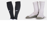 Combo Footless/Sleeve Socks & Grip Socks Size Medium