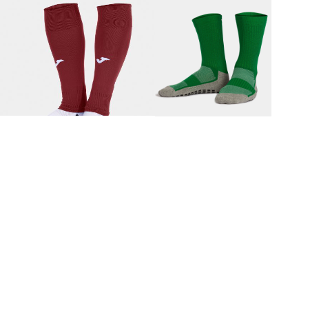 Combo Footless/Sleeve Socks & Grip Socks Size Large