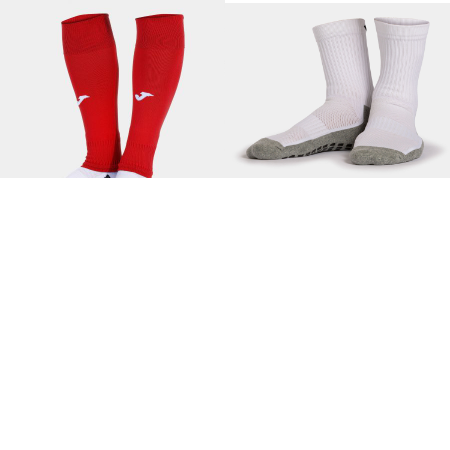 Combo Footless/Sleeve Socks & Grip Socks Size Large
