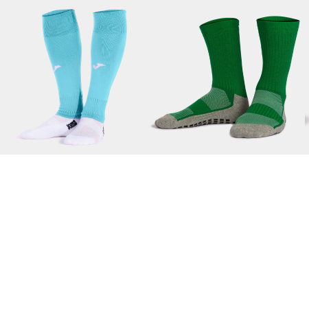 Combo Footless/Sleeve Socks & Grip Socks Size Large