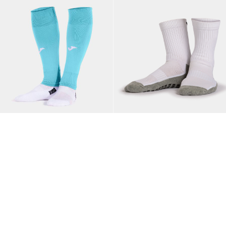 Combo Footless/Sleeve Socks & Grip Socks Size Large