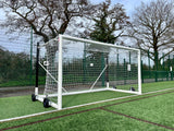 5m x 2m Freestanding Box Football Goal Wheeled Package - POA