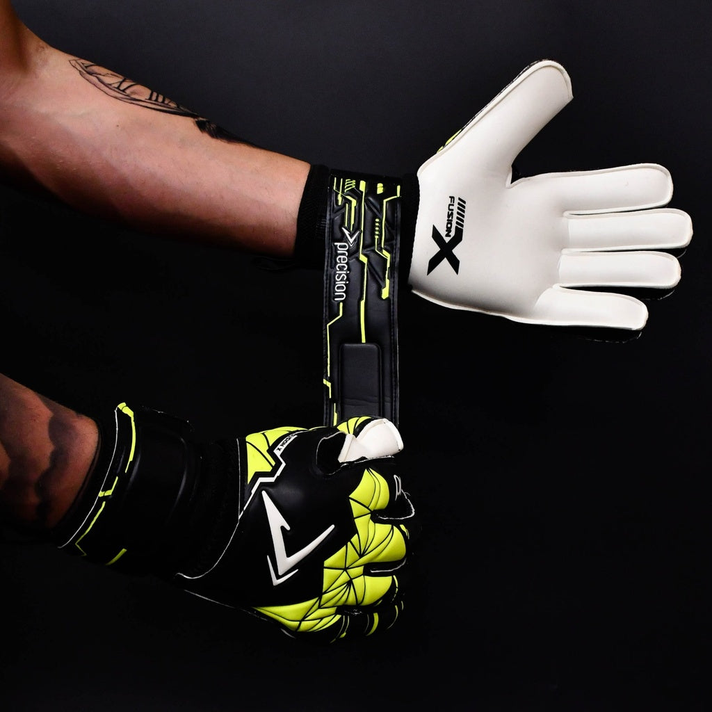Precision Fusion X Roll Finger Protect Goalkeeper Gloves