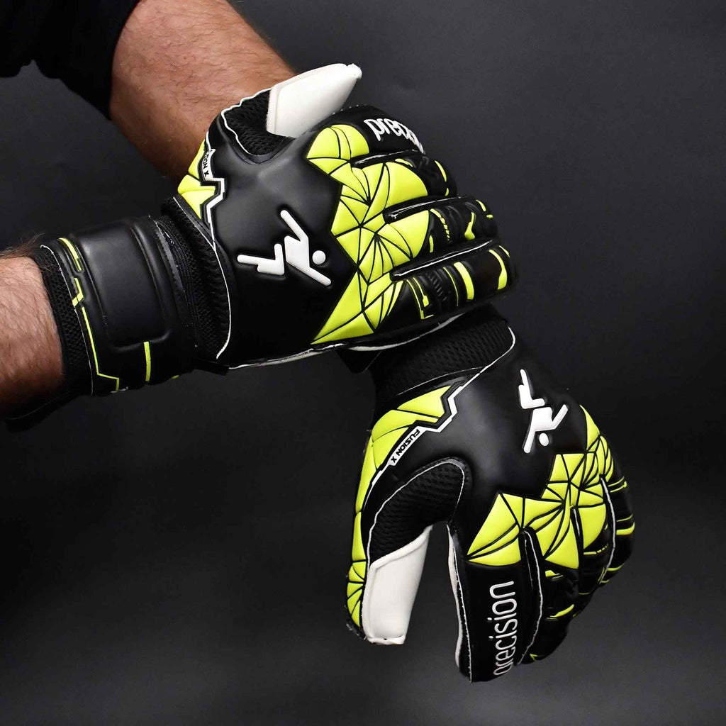 Precision Junior  Fusion X Flat Cut Finger Protect Goalkeeper Gloves