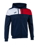 Crew V Hooded Full Zip Jacket - Xtra Large Sizes - 9 Colours