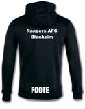 Rangers AFC Blenheim Hooded Sweatshirt - Large club logo centre front, Club text - centre back, Name - lower back