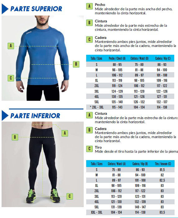 Joma Mens Sizing